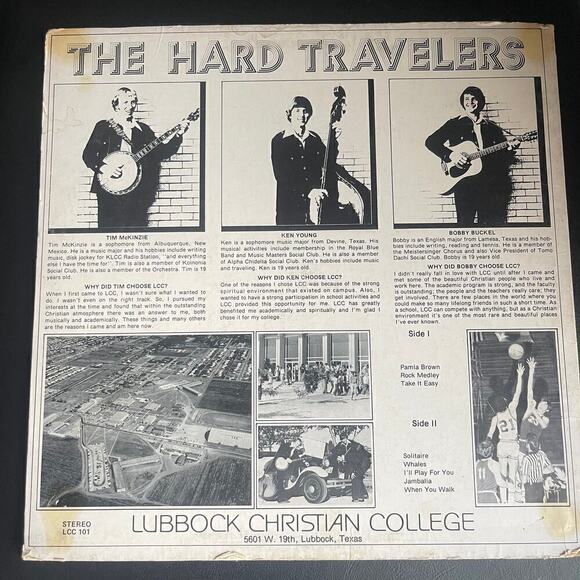 Vintage "The Hard Travelers" LP Vinyl Records - Picture 2 of 5